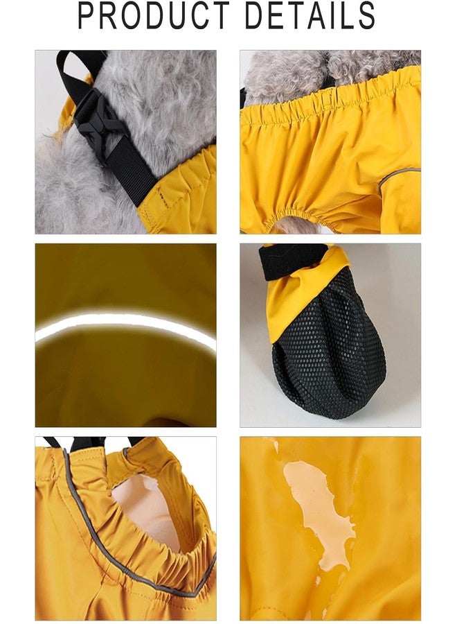 يوكا  جوارب واقية للكلاب مقاومة للماء، جوارب طويلة للكلاب مزودة بحمالات مانعة للانزلاق، تحمي مخالب الحيوانات الأليفة من الأوساخ، أحذية شتوية للكلاب مناسبة للمشي والجري والتنزه في الهواء الطلق - Image 3