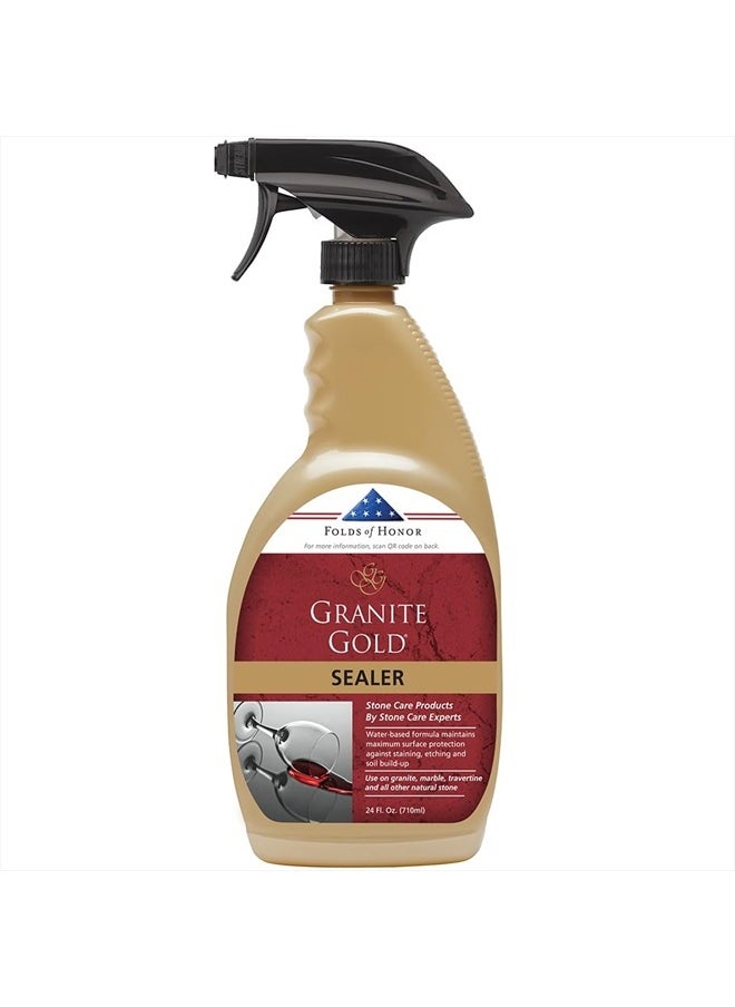 GRANITE GOLD - Water-Based Sealer Spray Protection for Granite, Marble, Travertine, Natural Stone Countertops, 24 Fluid Ounces, 1-Pack - Image 1