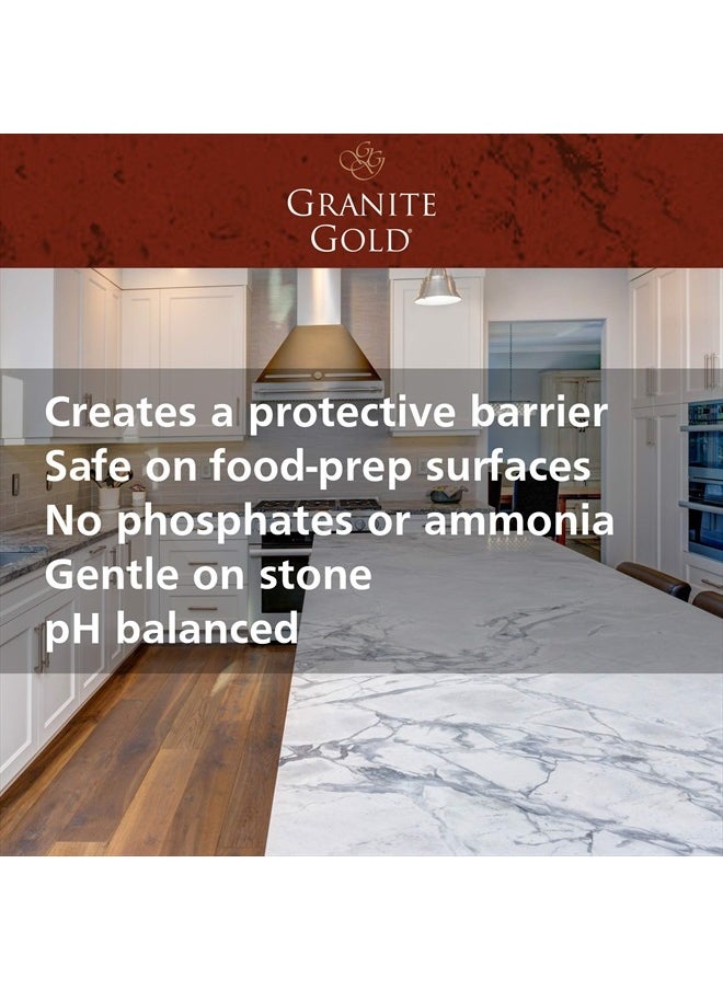 GRANITE GOLD - Water-Based Sealer Spray Protection for Granite, Marble, Travertine, Natural Stone Countertops, 24 Fluid Ounces, 1-Pack - Image 1