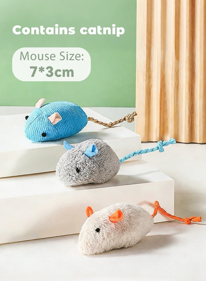 cat toy set, kitten toys, various catnip toys including interactive tunnel cat tunnel toy set, with feather toy, feather teaser wand, fluffy mice, crinkle balls, spring toy set, suitable tunnel toys for cats, kittens, and pet cats, indoor cat tunnel, kitten boredom-busting peek-a-boo toy ball, suitable for cats, dogs, kittens, and rabbits - Image 4