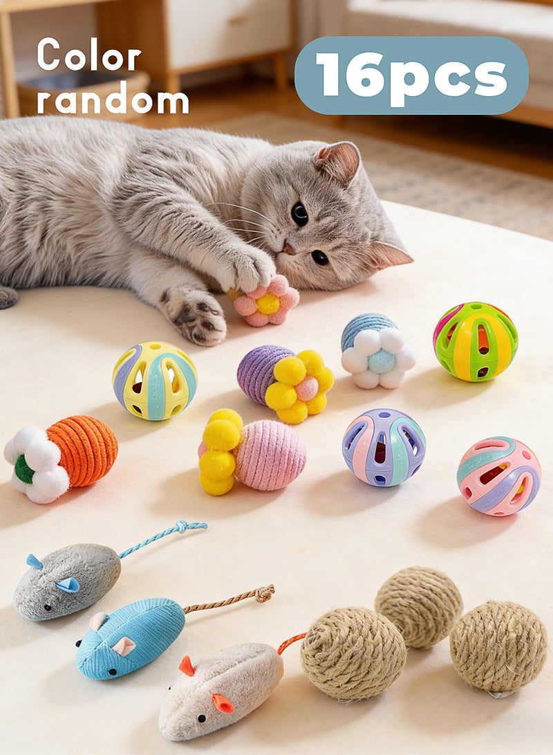 cat toy set, kitten toys, various catnip toys including interactive tunnel cat tunnel toy set, with feather toy, feather teaser wand, fluffy mice, crinkle balls, spring toy set, suitable tunnel toys for cats, kittens, and pet cats, indoor cat tunnel, kitten boredom-busting peek-a-boo toy ball, suitable for cats, dogs, kittens, and rabbits - Image 1