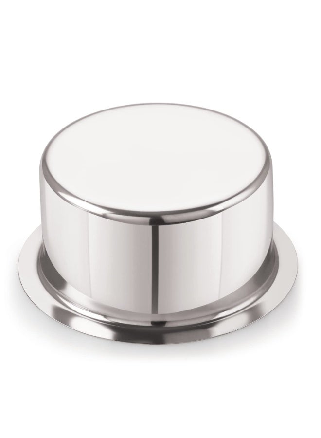 Neelam Stainless Steel 11 22G Round Bottom Tope, 1500 ml, Silver - Image 2
