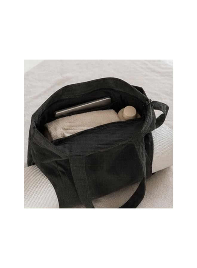 S-TOP Gym Bag for Women with Yoga Mat Strap Duffel Bag with Shoe Compartment Wet Pocket Multiple Inner Pockets Water Bottle Holder Large Yoga Mat Tote for Gym Travel Pilates Beach (Black)1.0-17% 24.9924.99 29.9929.99 - Image 2