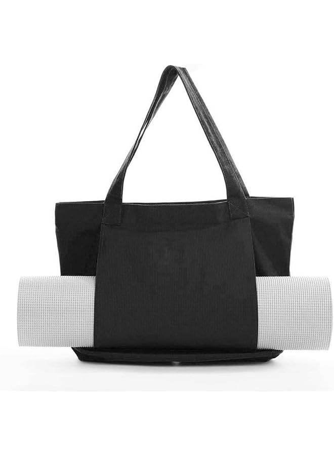 S-TOP Gym Bag for Women with Yoga Mat Strap Duffel Bag with Shoe Compartment Wet Pocket Multiple Inner Pockets Water Bottle Holder Large Yoga Mat Tote for Gym Travel Pilates Beach (Black)1.0-17% 24.9924.99 29.9929.99 - Image 1