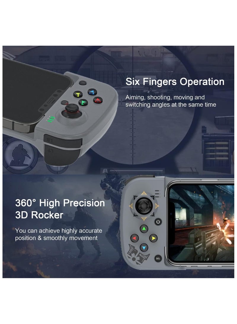 Megadream Mobile Game Controller Gamepad for iPhone iOS Android PC: Works with iPhone 15/14/13/12/11/X, iPad, Samsung Galaxy, TCL, Tablet, Call of Duty, Minecraft - Directly Play  - Image 4