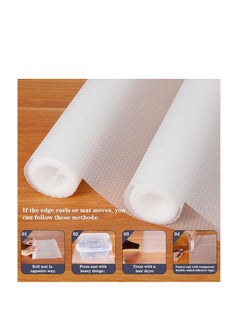 Generic Kitchen Drawer Liners Cupboard Liners, Cabinet Shelf Mats Non-Slip Non-Adhesive Oil-Proof Waterproof  Plastic Protector Refrigerator Shelves Protective Lining (Clear Dot)  - Image 2