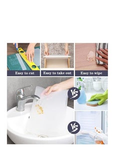 Generic Kitchen Drawer Liners Cupboard Liners, Cabinet Shelf Mats Non-Slip Non-Adhesive Oil-Proof Waterproof  Plastic Protector Refrigerator Shelves Protective Lining (Clear Dot)  - Image 3