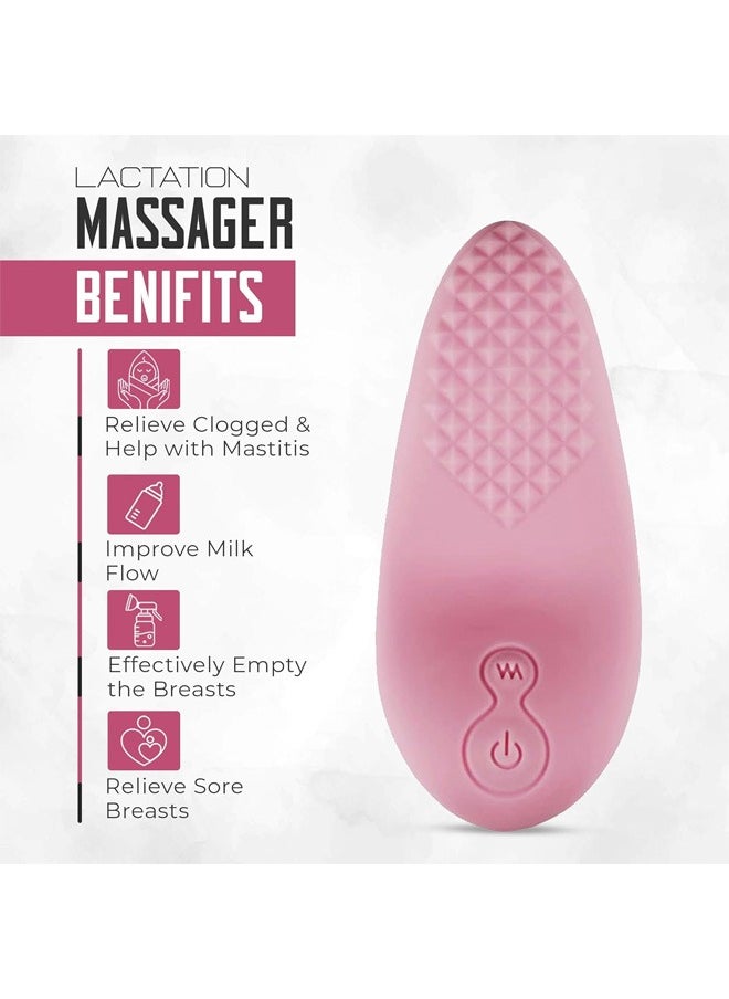 Taizz Ventures - Lactation Massager Ultimate Comfort with Soft Silicone Lactation Breast Massager, Massage Machine, Breast Massager for Woman with 9 Vibrations, 3 Strengths - Ideal for Women's Wellness - Image 1