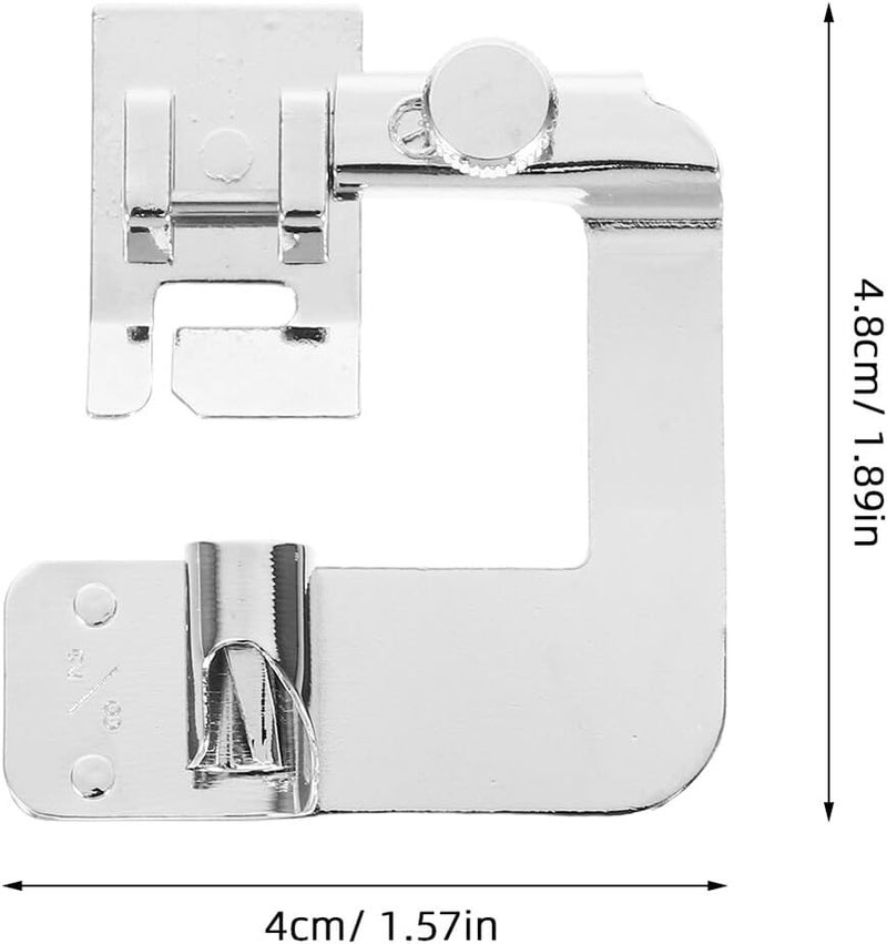 Generic 3pcs Adjustable Rolled Hemmer Foot Sewing Machine Set, Multifunctional Hemming Foot Kit Compatible with Low Shank Household Machines for Sewing Projects and Fabric Edge Finishing - Image 2