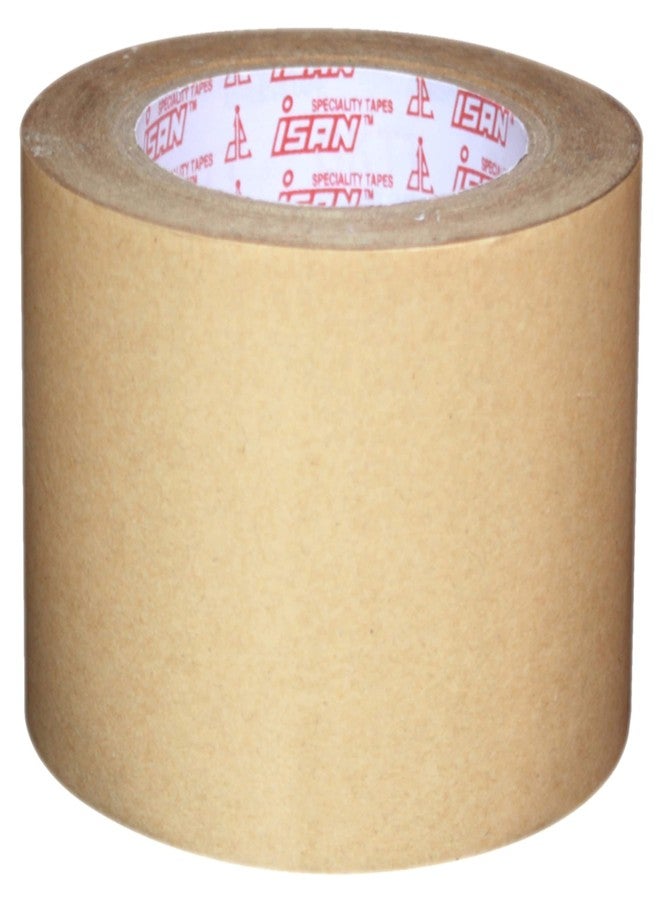 ISAN® Brown Paper Packing tape with Strong Adhesive, Eco friendly, Self-Adhesive Bio-Degradable Kraft Paper Tape, 72mm (3" Approx) Width X 50Mtr Length (1 Pc.) - Image 1
