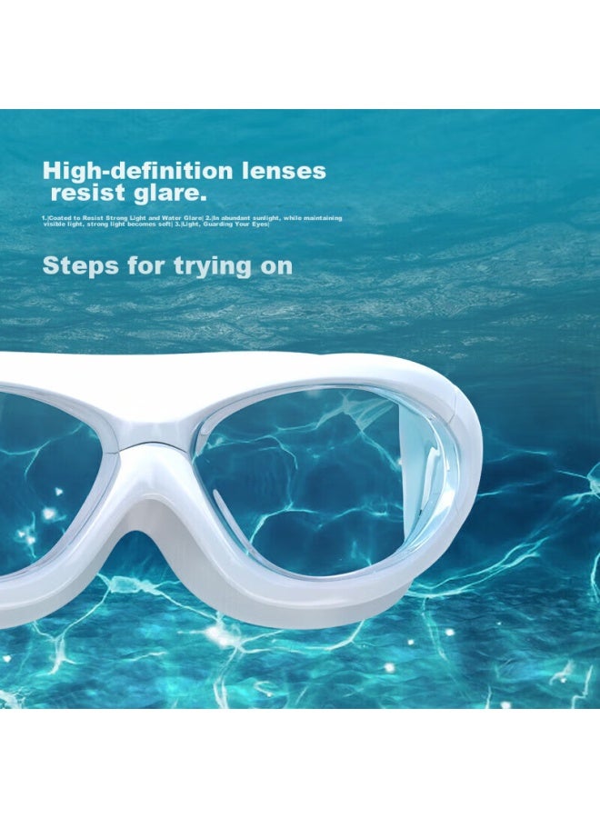 Jettiger Jiehu Swimming Goggles, High-definition Anti-fog Gl For Nearsightedness, Waterproof Diving Goggles For Men And Women, Adult Clear Lens Protective Eyewear - Image 4
