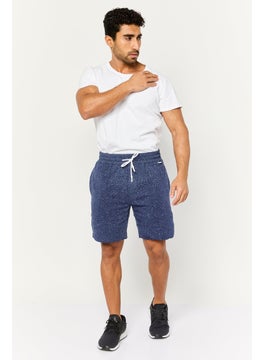 Sovereign Code Men Allover Print Drawstring Shorts, Navy  - Image 2