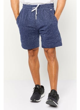 Sovereign Code Men Allover Print Drawstring Shorts, Navy  - Image 1