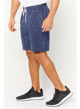 Sovereign Code Men Allover Print Drawstring Shorts, Navy  - Image 3