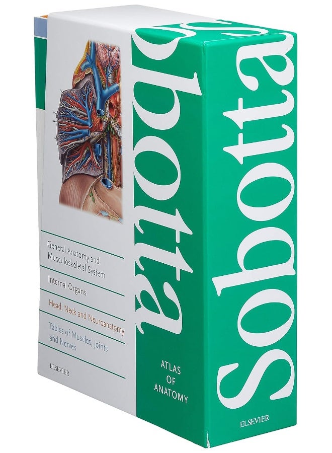 Sobotta Atlas of Anatomy, Package, 16th ed., English/Latin: Musculoskeletal System; Internal Organs; Head, Neck and Neuroanatomy; Muscles Tables - Image 2