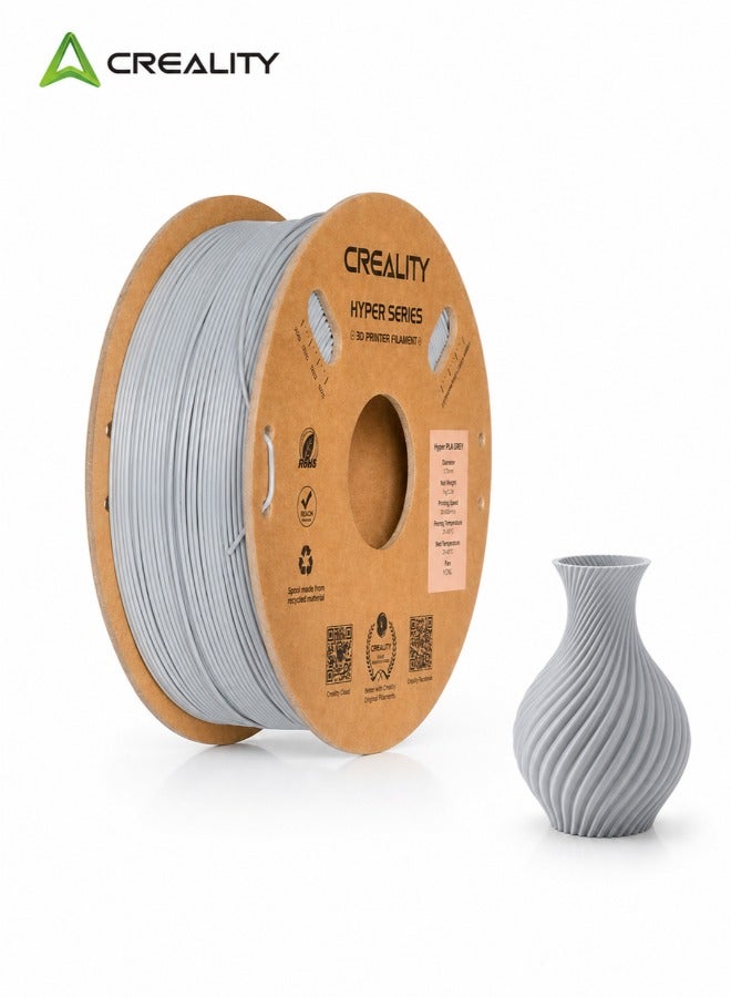 كريليتي 3D خيوط Hyper ABS رمادية بقطر 1.75 مم للطباعة ثلاثية الأبعاد، مقاومة لدرجات الحرارة العالية والصدمات القوية، عديمة الرائحة وغير سامة، وزن 1 كجم لكل بكرة، متوافقة مع معظم الطابعات ثلاثية الأبعاد، رمادي - Image 1