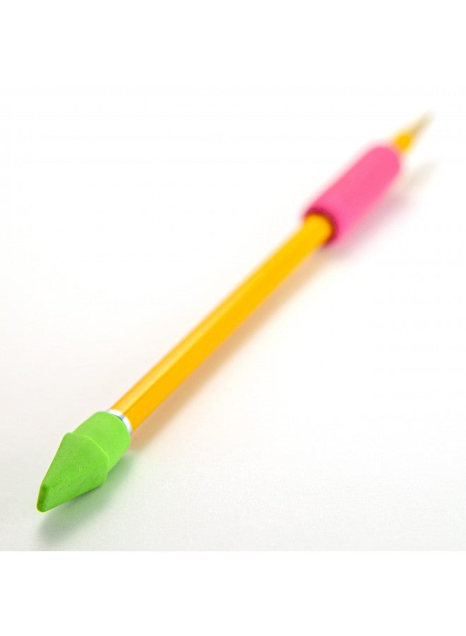 Officemate Achieva Pencil Eraser Caps, 24 in a pack, Assorted Colors (30552) - Image 3