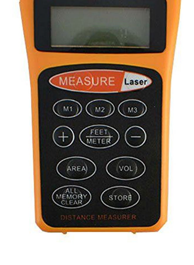 Ultrasonic Distance Meter With Laser Pointer Yellow/Black - Image 2