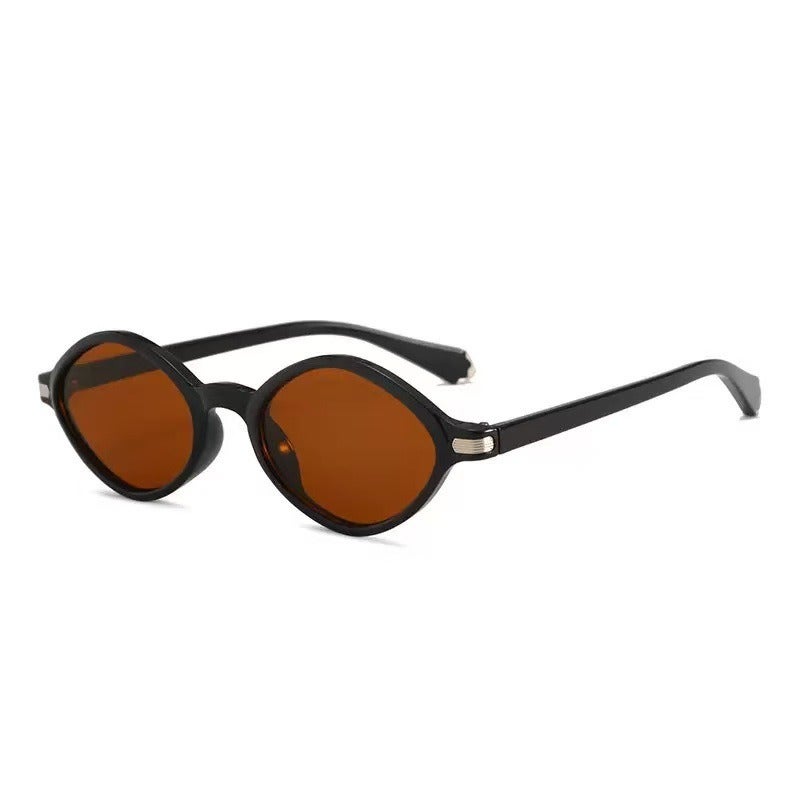 نظارات شمسية بيضاوية رجعية مع حماية UV400 - Image 4