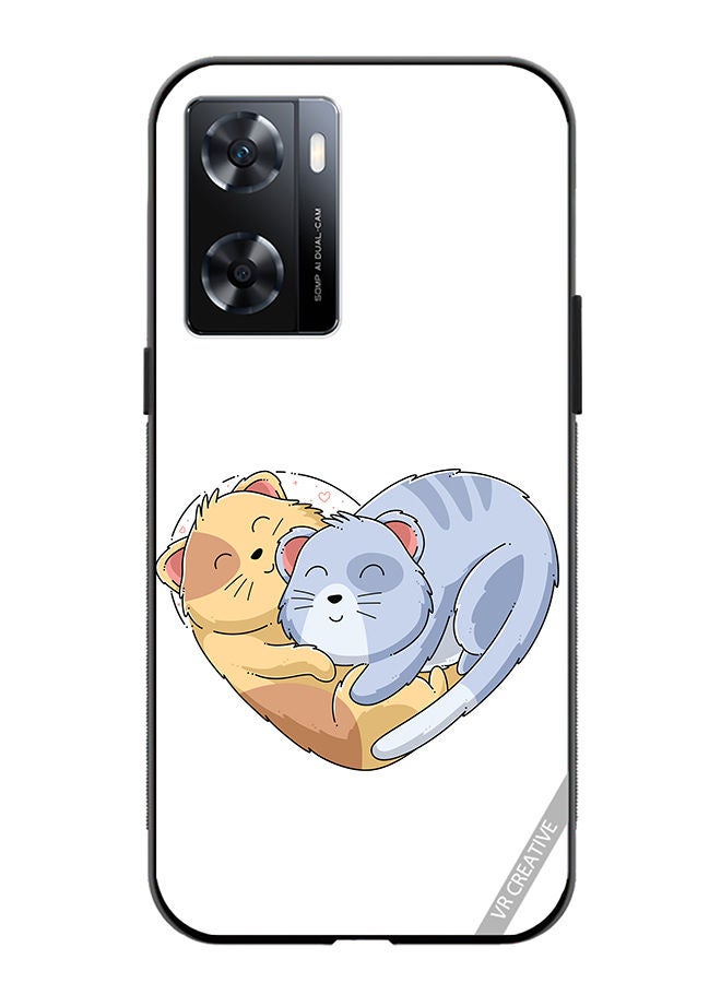 VR CREATIVE Protective Case Cover For OnePlus Nord N20 SE Klover Cat Design Multicolour - Image 1