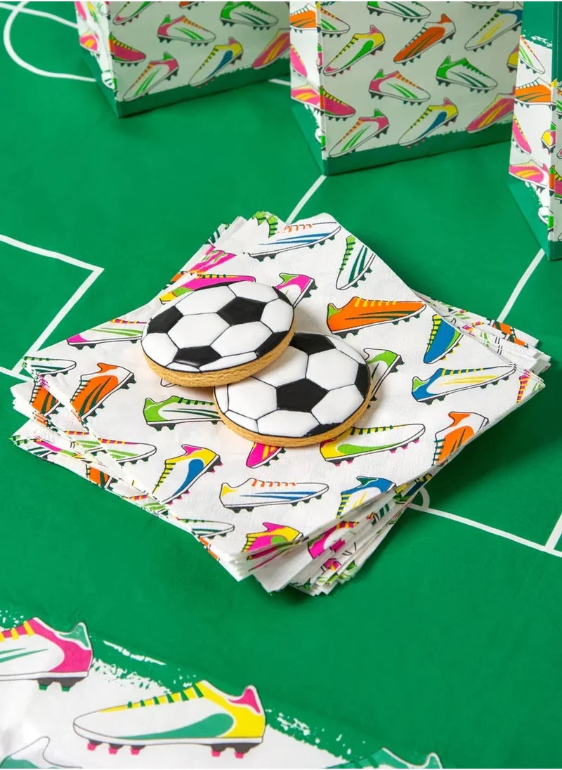 توكينج تيبلز Recyclable Football Napkins - 20 Pack
