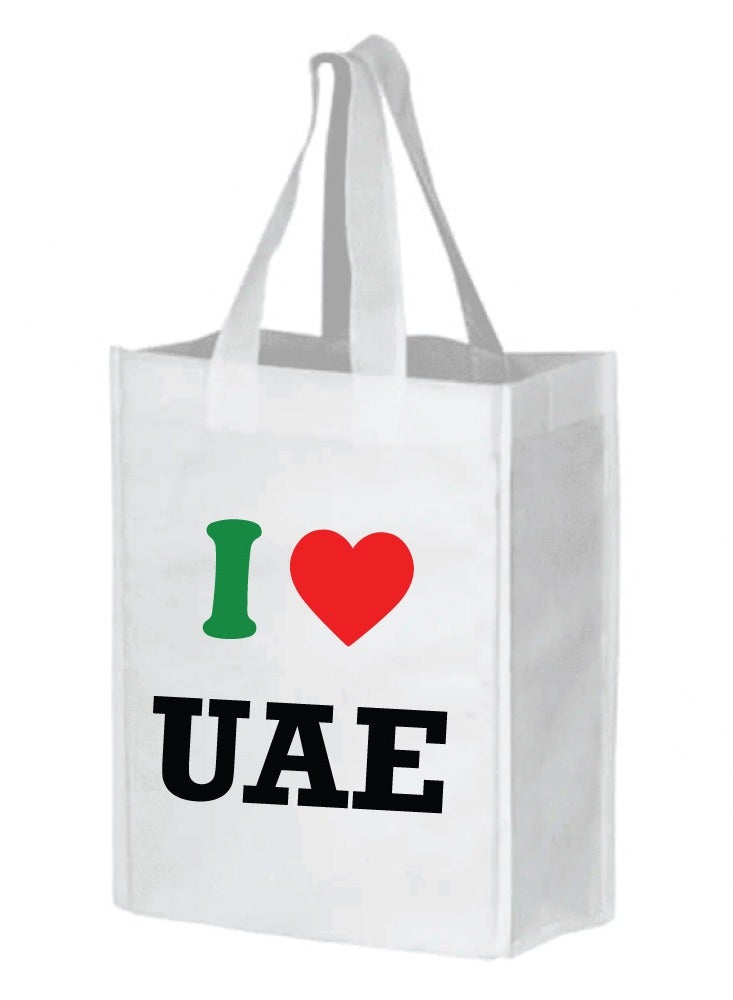UAE National Day Non Woven Grocery Tote Bags Large - Image 1