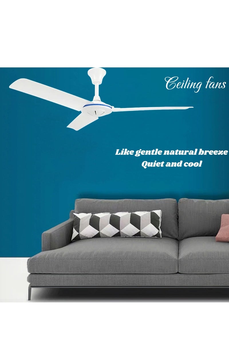Siyu 41-Inch three-blade ceiling fan, one speed (white color) - Image 3
