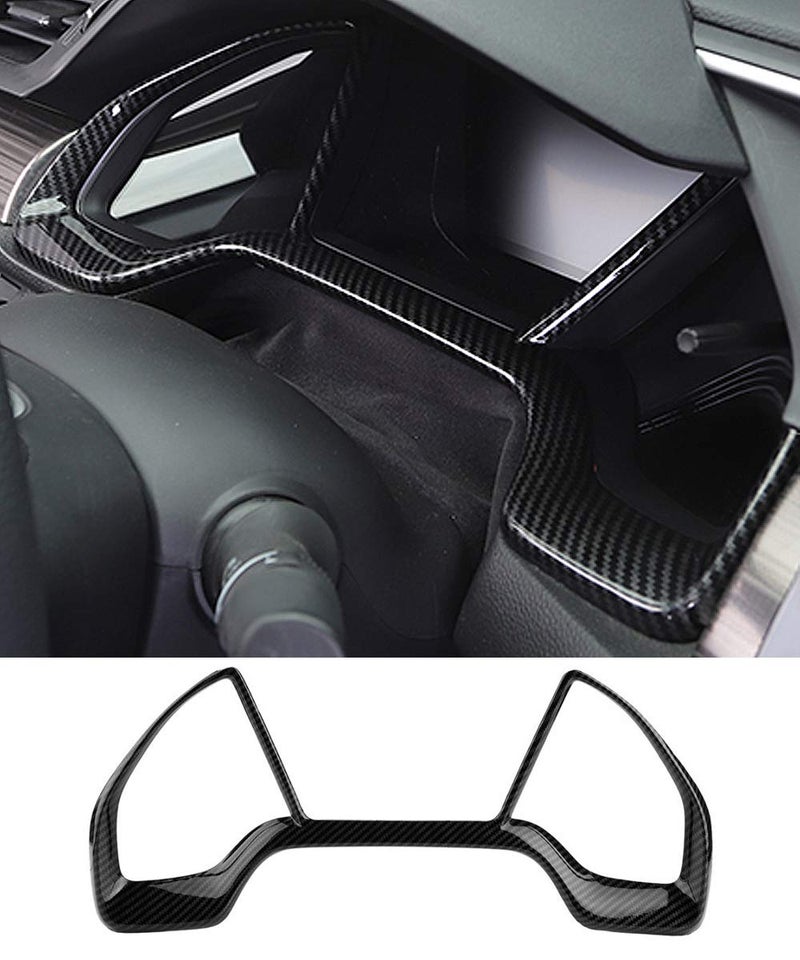 GZXinWei Carbon Fiber Grain Car Dashboard Decorative Frame Dial Rings Cover Trim Frame for Honda 10th Gen Civic 2016 2017 2018 2019 2020 2021 - Image 1