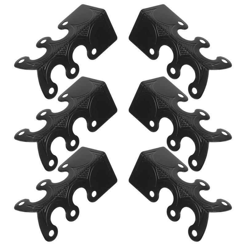 Black Vintage Metal Corner Protector For Furniture And Baseboard Safety - Image 2