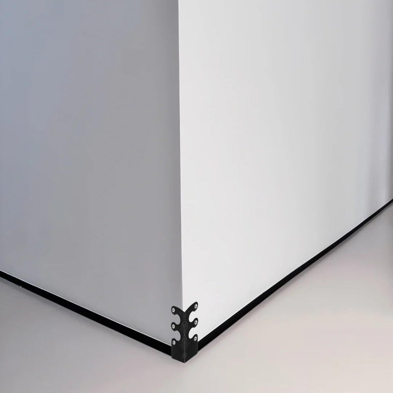 Black Vintage Metal Corner Protector For Furniture And Baseboard Safety - Image 5
