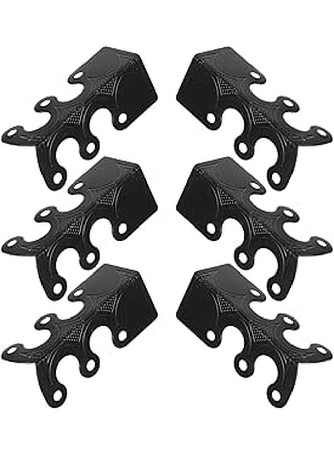 Black Vintage Metal Corner Protector For Furniture And Baseboard Safety - Image 1