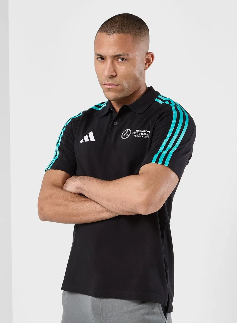 Adidas Mer Dna Polo M Black Motorsport Polo Shirts For Men XS