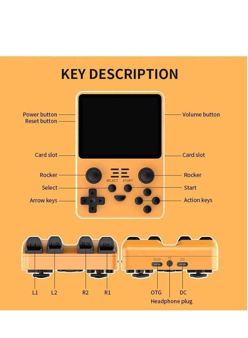 ZAMZIN Retro Arcade Handheld Game Console with 15000 Built-In Games, 3.5-Inch IPS Screen, Portable Classic Gaming System, Rechargeable Battery, Kids & Family Gift - Image 1