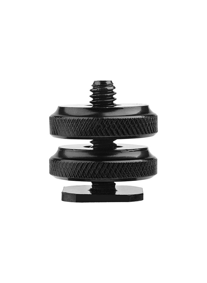 O Ozone Camera Hot Shoe Mount to 1/4"-20 Tripod Screw Adapter 1/4" Double-Layer Screw Adapter for Camera Flash Hot Shoe Mount DSLR Camera  - Image 2