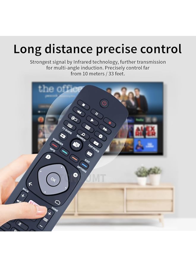 HuHa Univesal Remote Control fit for Philip LED TV 50PUT6103 50PUT6103/56 55PUT6103 55PUT6103/56 32PHT5102 32PHT5102/79 43PFT5102 43PFT5102/79 50PUT6102 50PUT6102/79 50PUT6103 50PUT6103/75 50PUT6103/79 - Image 4