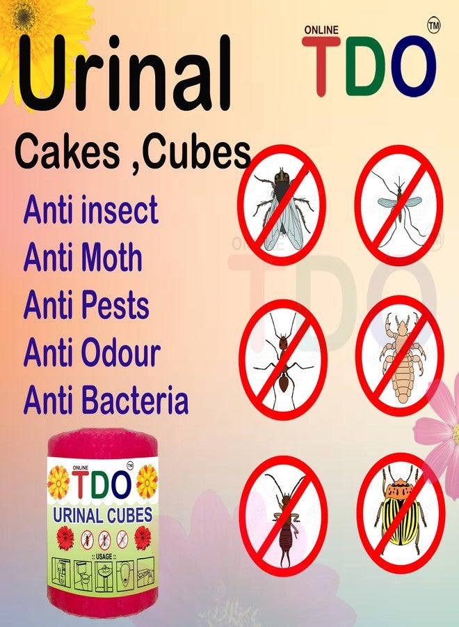 TDO Urinal Cube for Toilet Urinal cakes for toilet and Bathroom Urinal & Sanitary cubes Air Freshener for Toilet,Bathroom,Napthalene balls Washbasins & Sink Pack of 6 Set Each set 2 Pcs (420 Gram) - Image 3