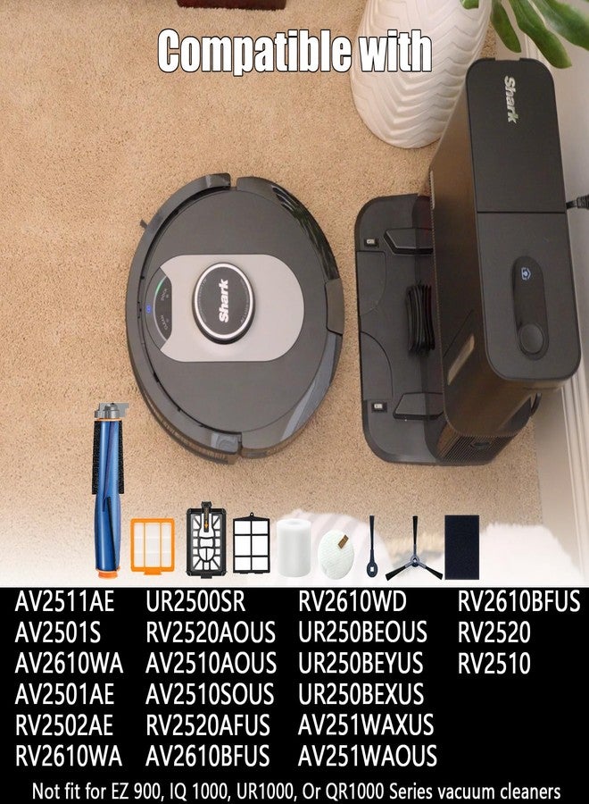 Pmosata Replacement Parts for Shark AI AV2501S AV2501AE RV2502AE RV2520AOUS AV2510AOUS AV2511AE RV2610WA AV2610WA Accessories Kit with Main Brush,Filters,Foam Filters,Primary Filter,Side Brushes - Image 2