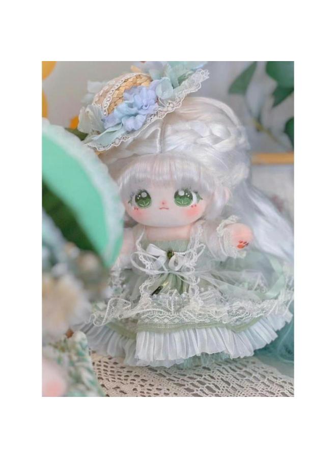 Cotton Doll Genuine Super Cute Plush Toy Doll 20cm With Skeleton Figure For Girl Friends Gift-Specifications:【skeleton】 Star Pendant Star Hairpin Comb Rubber Band Blush Sticker-Color:Mu Wan Random Clothes 2 Pieces 8 Pieces Nursing Liquid Shell Breaking Certificate - Image 1