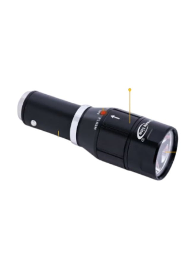 سترونج لايت - مصباح يدوي LED قابل للشحن أسود 9سم - Image 1