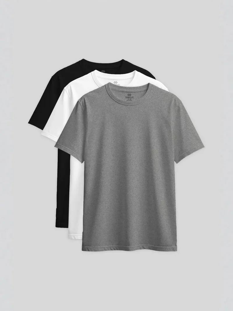 تومي لايف TOMMY Women's Cotton Elastane Crew Neck T-Shirt