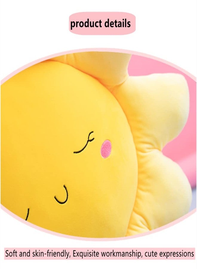 NatureMan Flower Floor Pillow Sun Shape Cushion Cute Seating Pad Chair Cushion Car Neck Pillow,Cute Sun Pillow Plush Toy,for Home Decoration Girls Women Gifts (35cm /13.8 inch) - Image 5