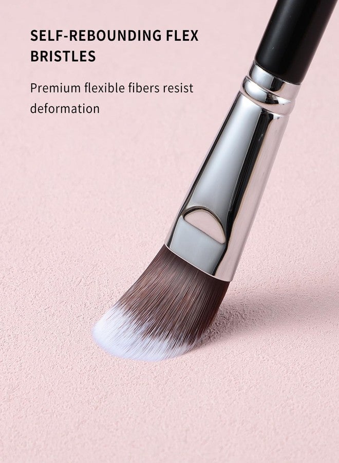 EIGSHOW Flat Foundation Brush With Non-Absorbent Synthetic Bristles (F615) - Image 3