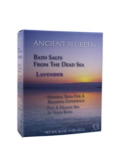 Ancient Secrets Bath Salts From The Dead Sea Lavender 16 Ounce