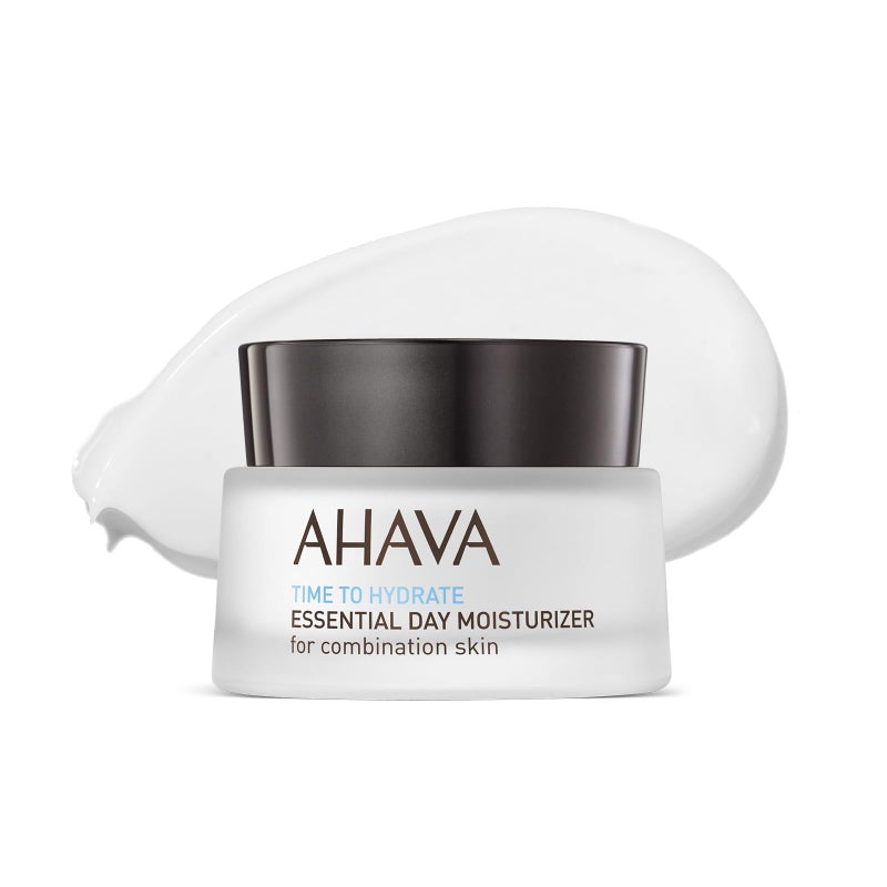 AHAVA Essential Day Moisturizer, Combination Skin - Essential Daily Hydrating Facial & Neck Cream, Anti-Aging & Smoothing Effect, Enriched with Osmoter, Aloe Vera, Allantoin & Vitamin E, 1.7 Fl.Oz - Image 1
