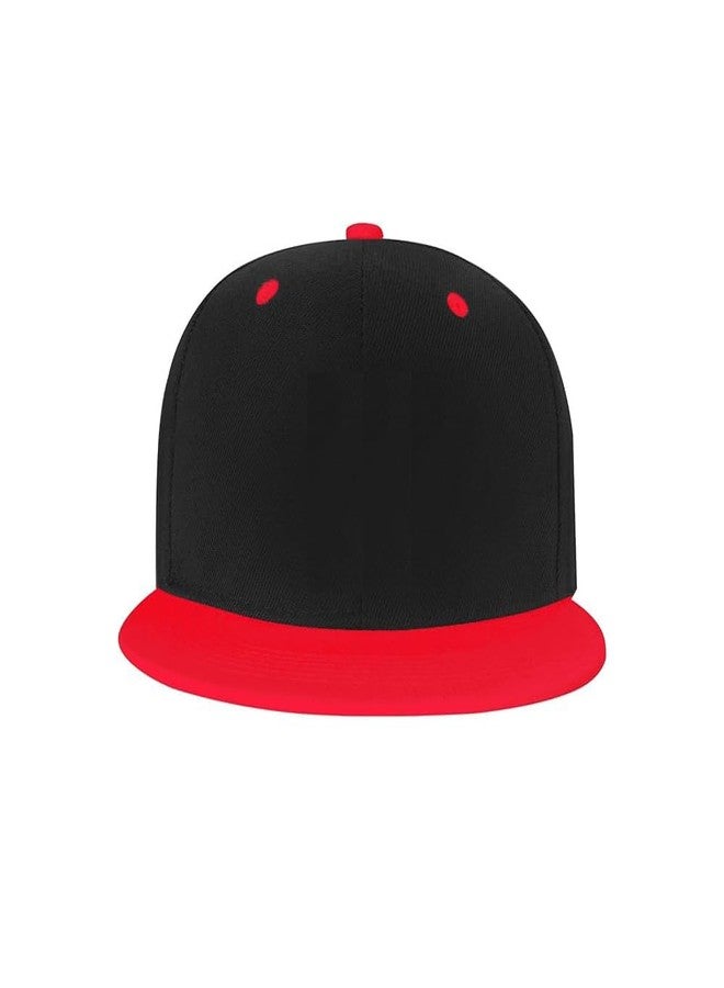 INFISPACE Snapback Hiphop Cap for Toddler Boys Girls | Adjustable Kids Hip Hop Flat Baseball Cap (Age: 4 to 10 Years) (Red) - Image 2