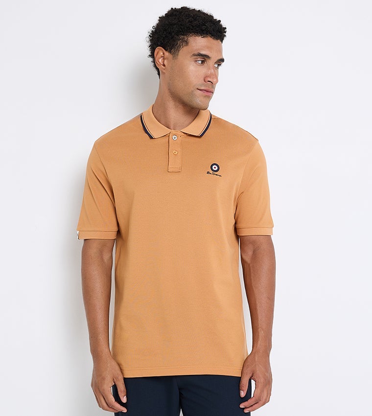 Ben Sherman Men's Short Sleeve Solid Polo Tees - Image 1