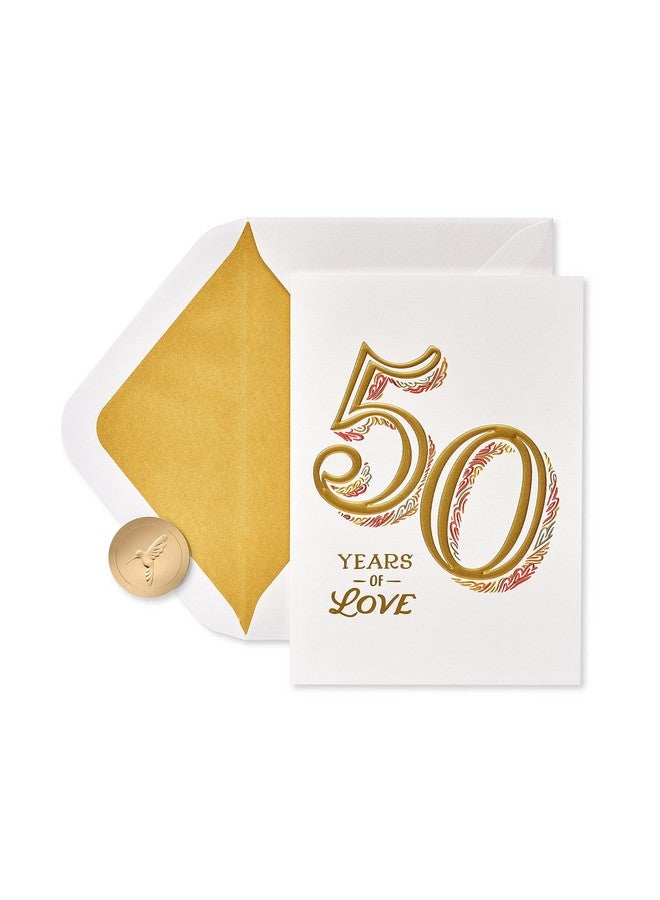Papyrus 50Th Anniversary Card For Couple (Wonderful Memories) - Image 1