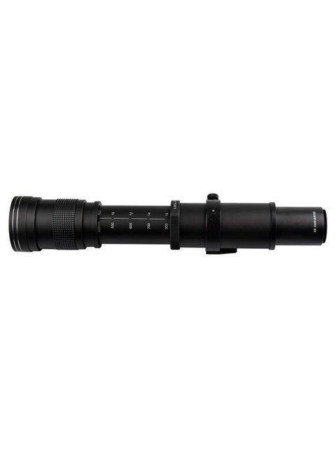 Xianfeng Such As 420-1600mmF8.3 Manual Lens 2 Multiplier Telephoto Zoom Telescopic SLR Moon Shooting Bird-Body Color:Black-l Mount