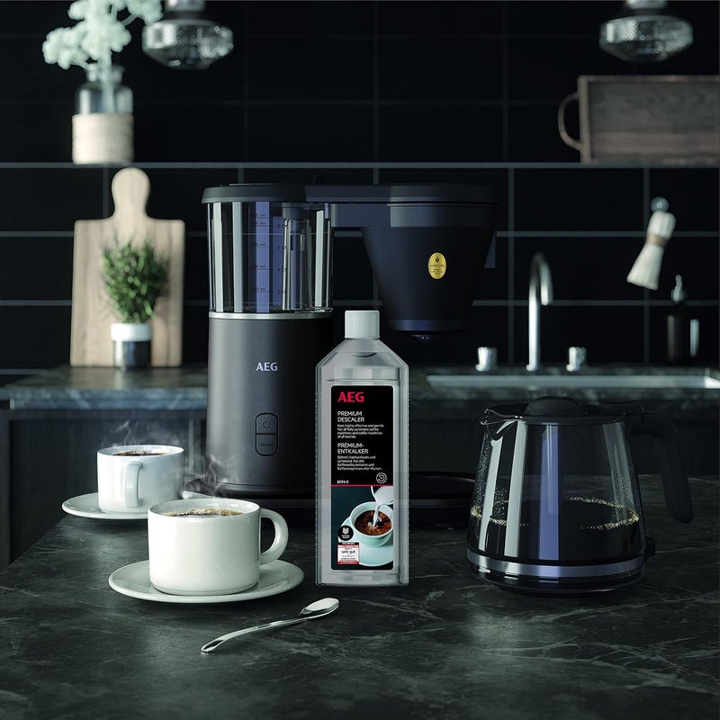 AEG ECF4-2 Premium Descaler (For Fully Automatic Coffee Machines, Capsule and Espresso Machines, All Brands, Test Winner, 500 ml, 5 Applications, Gentle, Odourless, Environmentally Friendly, Recycled - Image 1