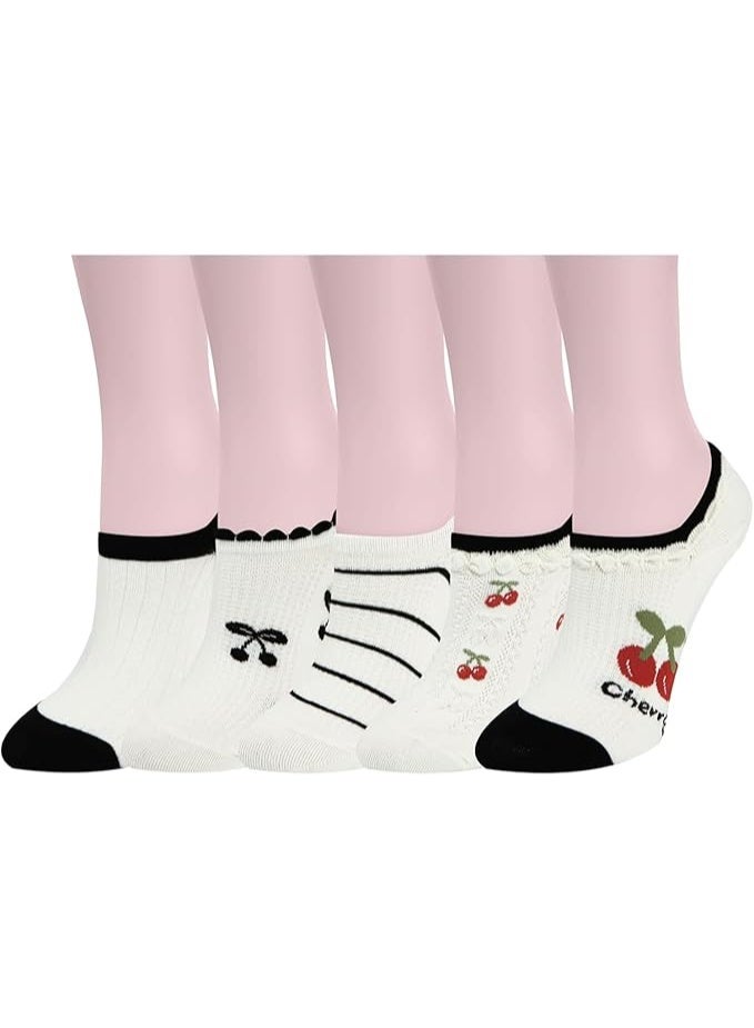 Women's casual ankle-length socks set, comfortable for the feet, 5 pairs + 1 gift, 6 pairs complete, size (34-42) - Image 1